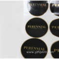 Black Sticker Labels Custom Round Label Stickers